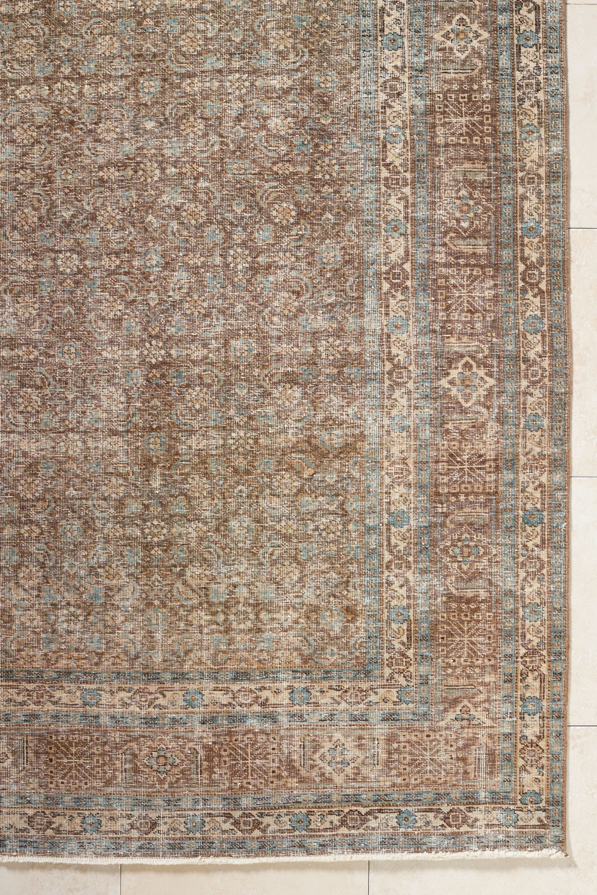District Loom 1930s Vintage Persian Malayer Area Rug 7'10" x 14'9"