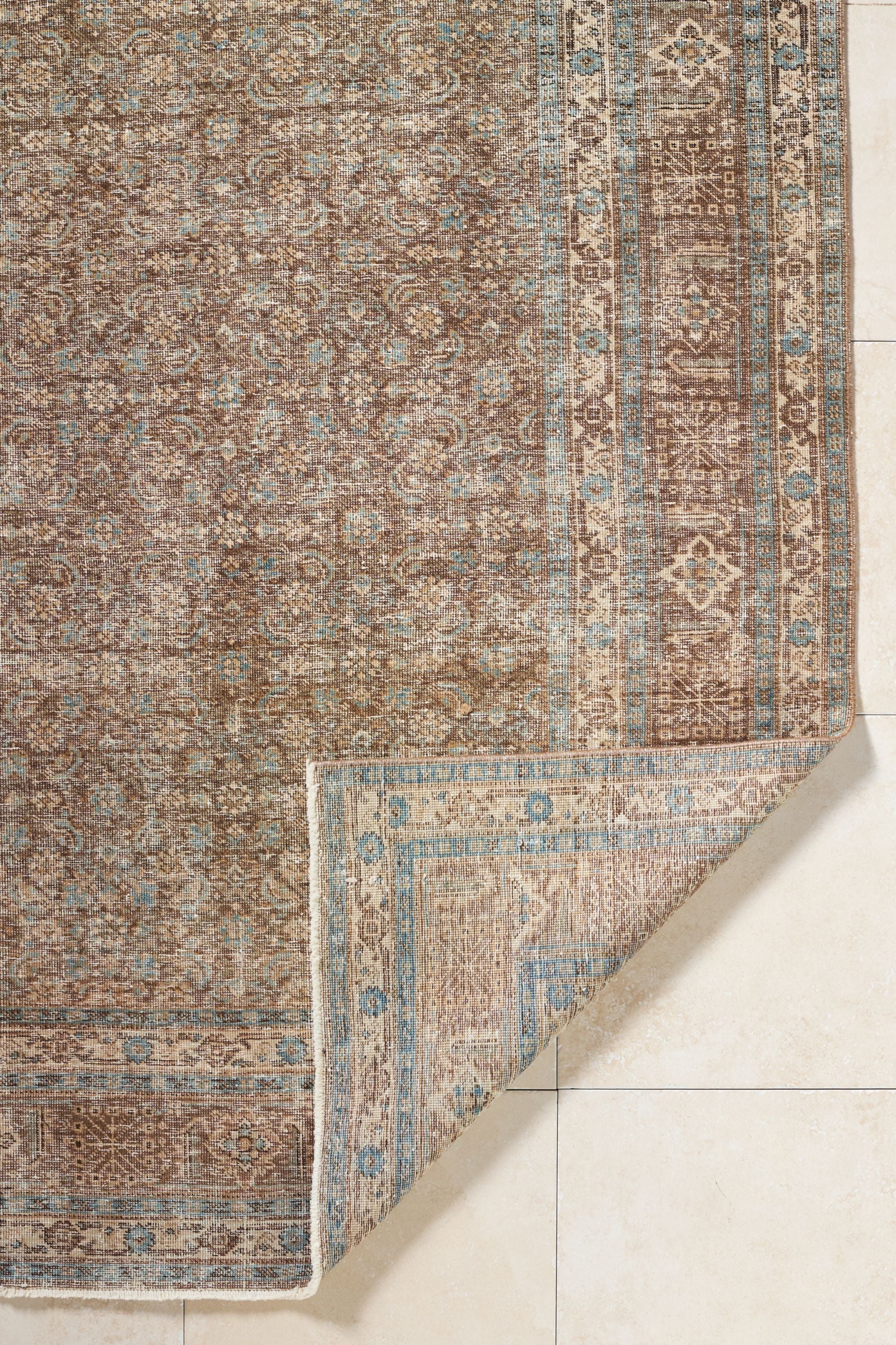 District Loom 1930s Vintage Persian Malayer Area Rug 7'10" x 14'9"