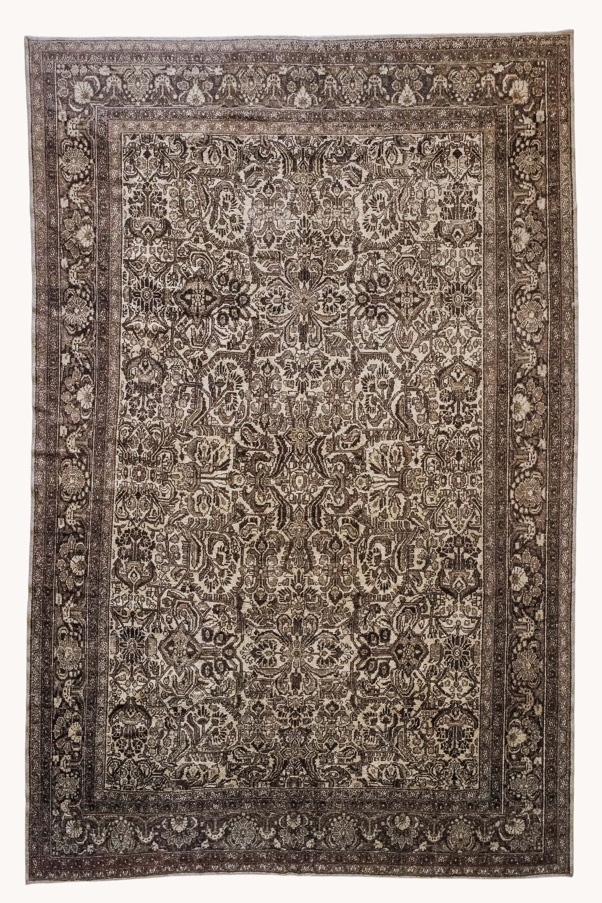 District Loom Vintage Persian Lilihan Area Rug 8'9" x 11'11"