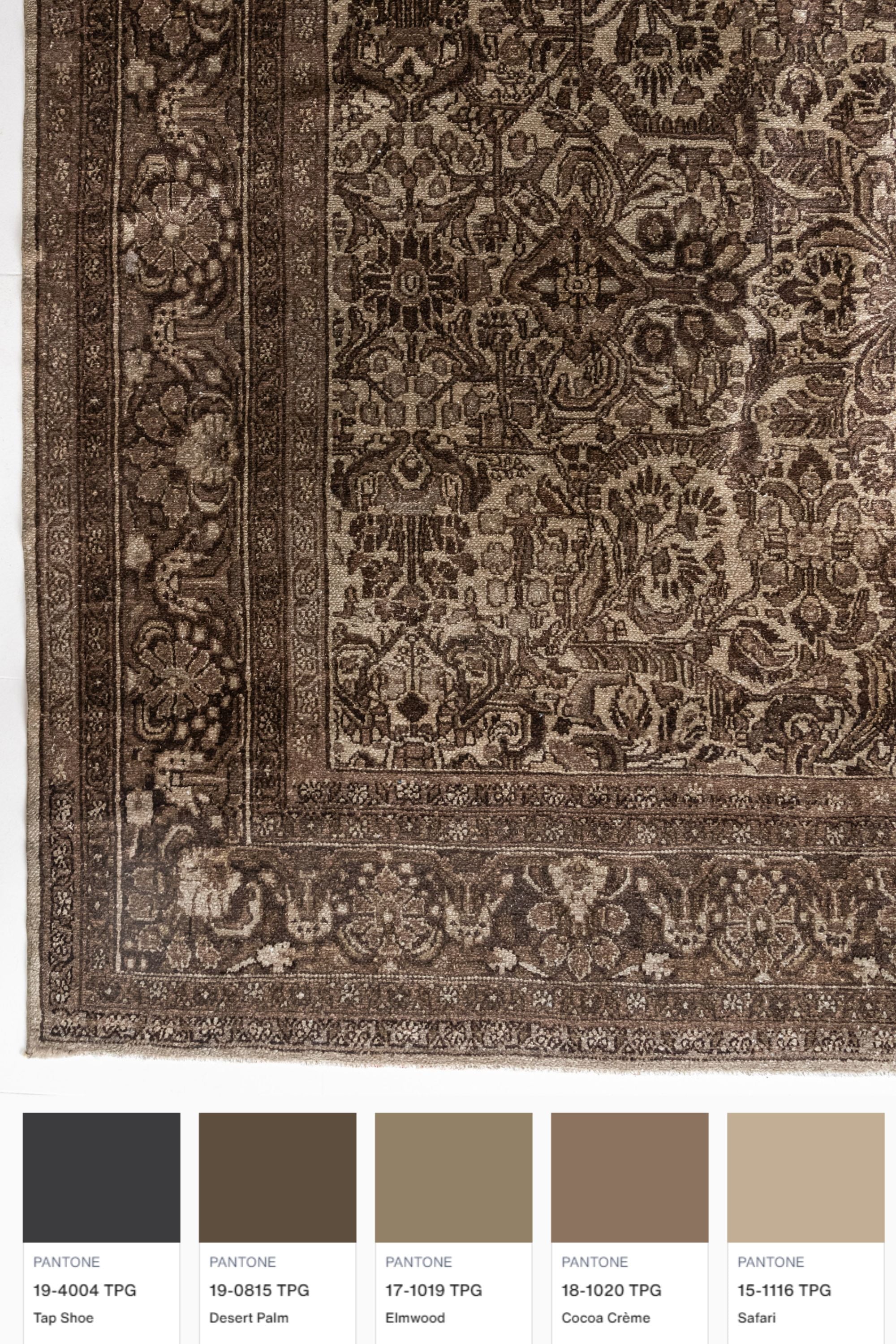 District Loom Vintage Persian Lilihan Area Rug 8'9" x 11'11"