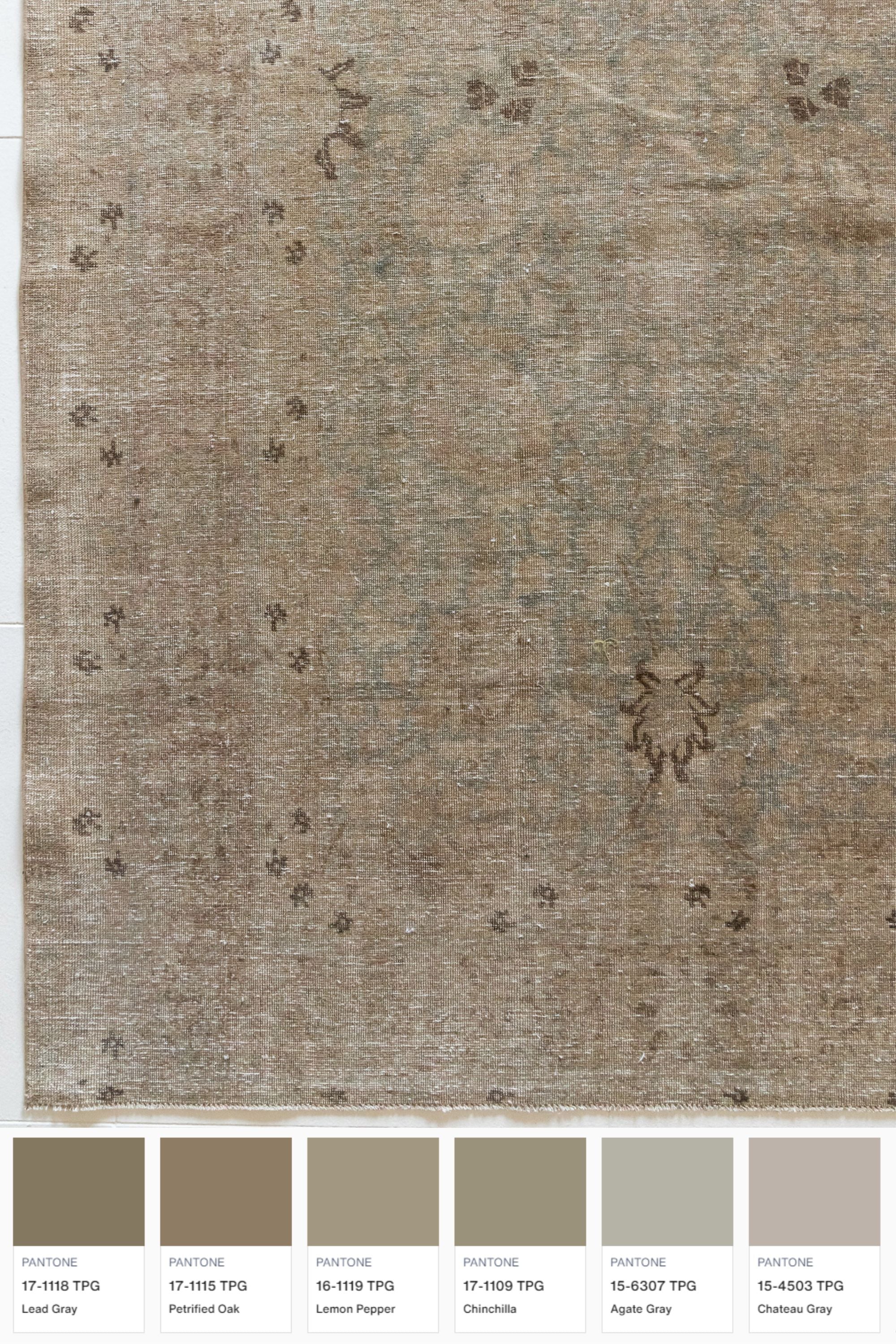 District Loom 1930s Vintage Persian Tabriz Area Rug 8'2" x 10'9"