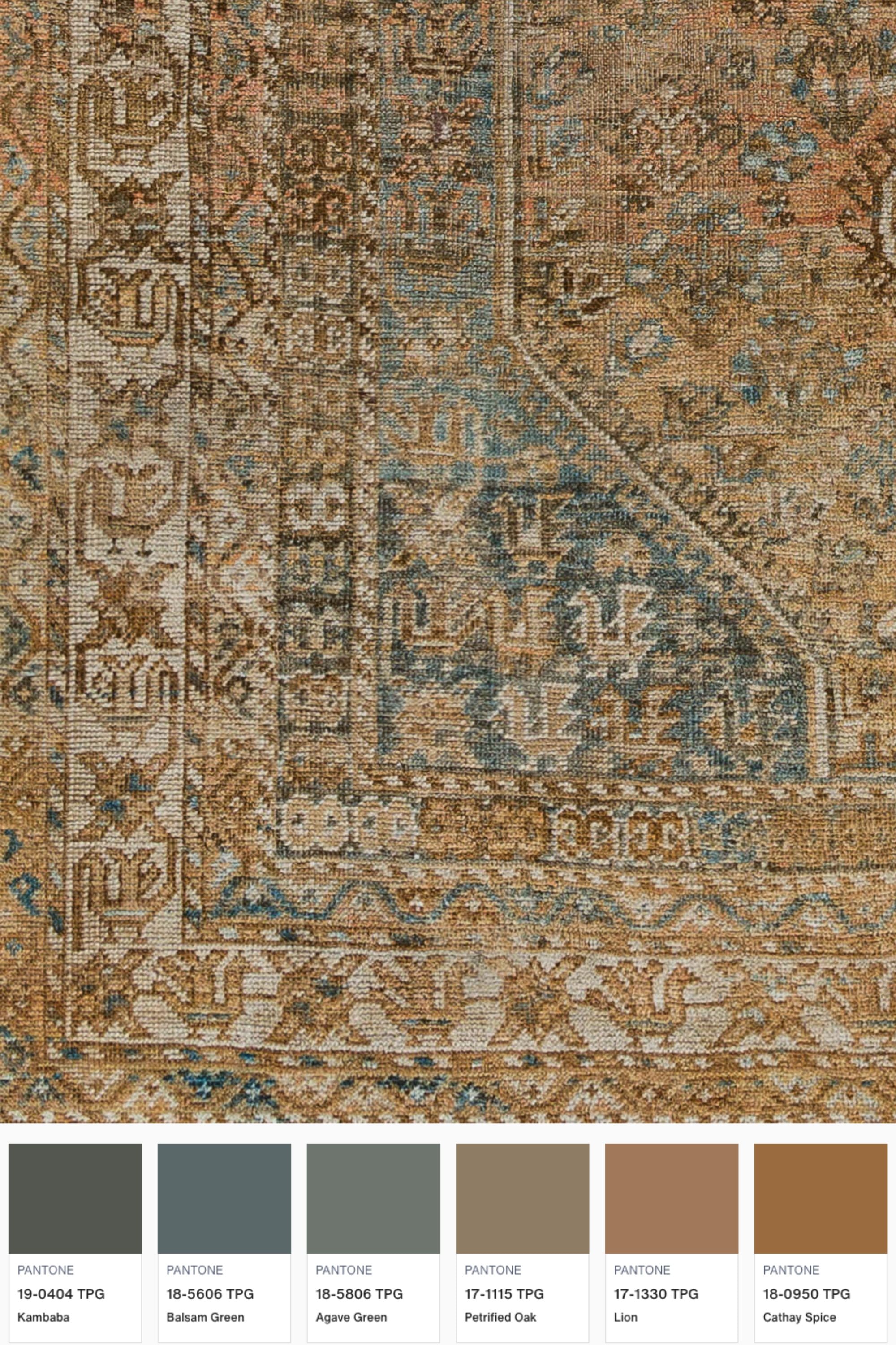 District Loom 1920s Antique Persian Shiraz Area Rug 6'11" x 9'5"