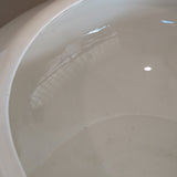 Large Vintage Creamy White Angled Vase