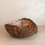 Hand-turned Live Edge Black Oak Wooden Bowl #2