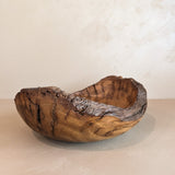 Hand-turned Live Edge Black Oak Wooden Bowl #2