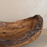 Hand-turned Live Edge Black Oak Wooden Bowl #2