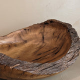Hand-turned Live Edge Black Oak Wooden Bowl #2