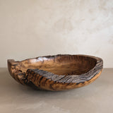 Hand-turned Live Edge Black Oak Wooden Bowl #1