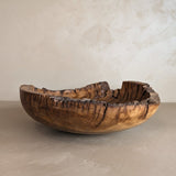 Hand-turned Live Edge Black Oak Wooden Bowl #1