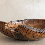 Hand-turned Live Edge Black Oak Wooden Bowl #1