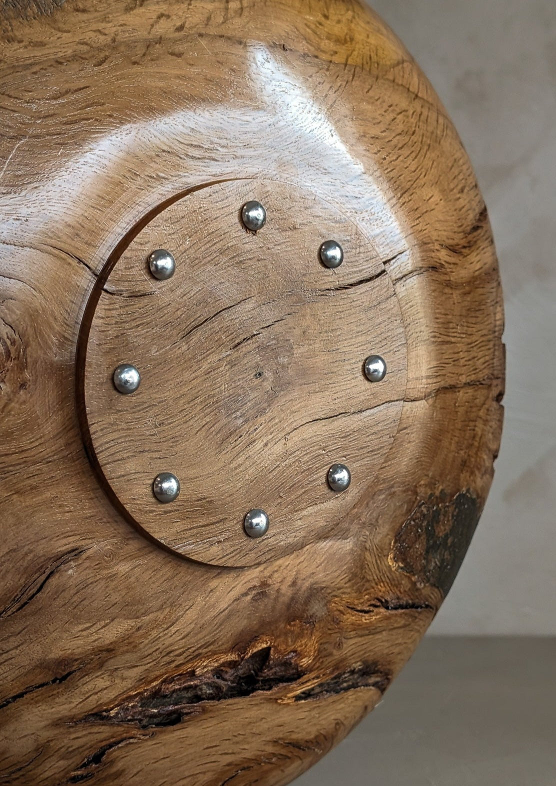 Hand-turned Live Edge Black Oak Wooden Bowl #1