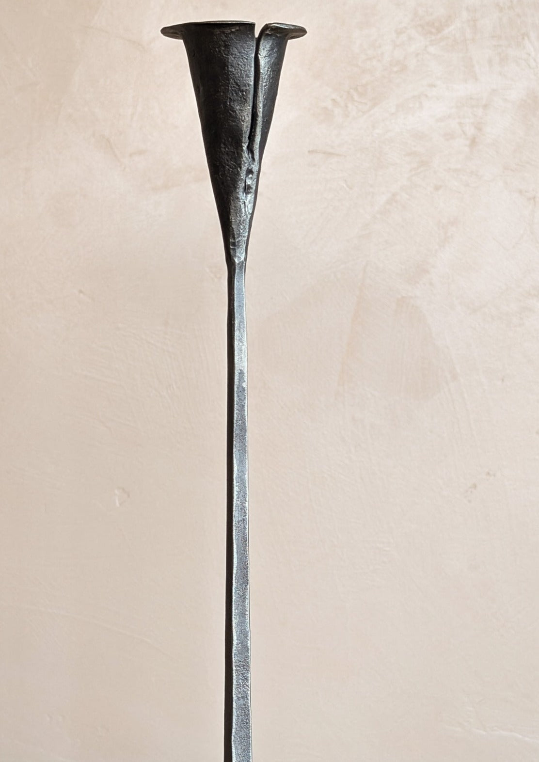 Signed Swedish Ingvar Westling Hand-forged Candlestick