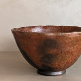 Handmade Mexican Wavy Rimmed Pottery Bowl