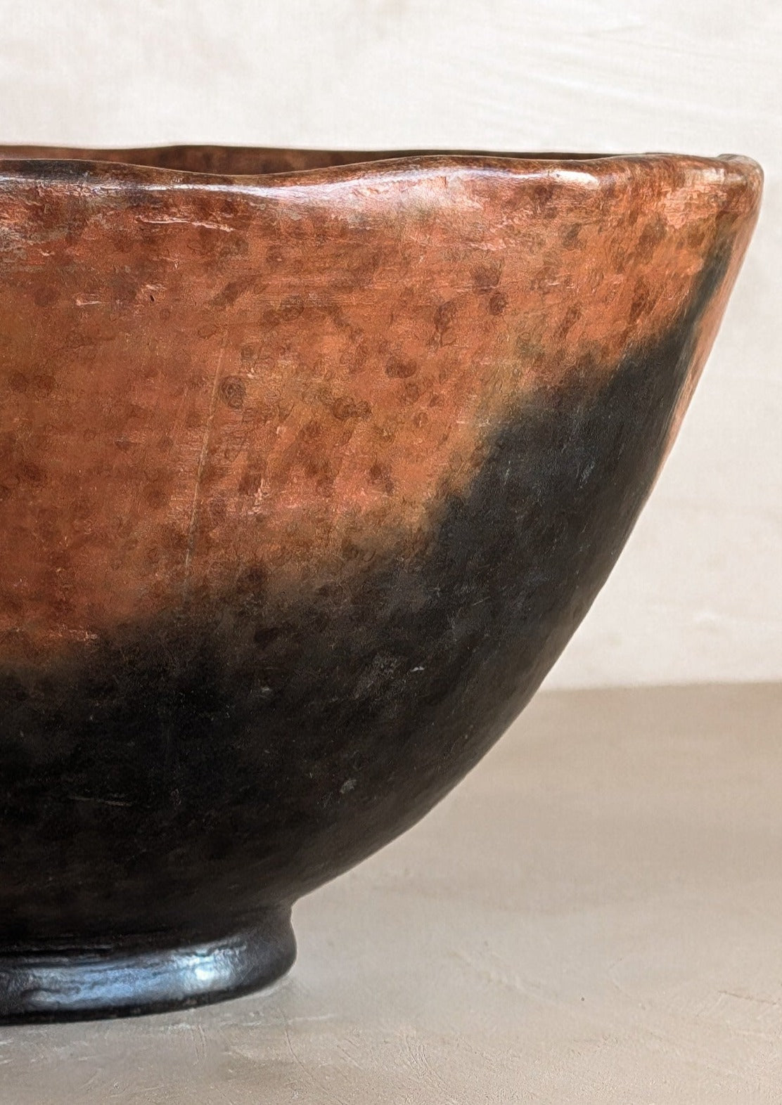 Handmade Mexican Wavy Rimmed Pottery Bowl