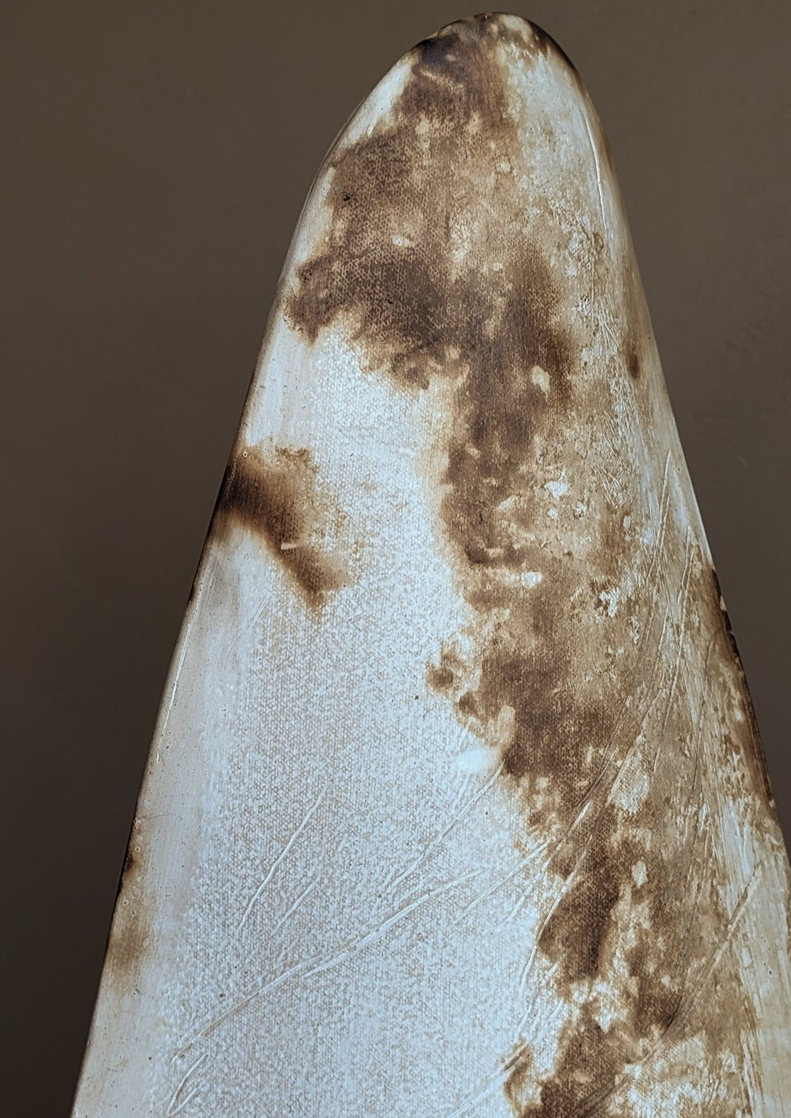 Neutral Signed Slab Pottery Sculptural Vessel