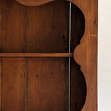 Vintage Wooden Hutch with Scalloped Detailing