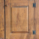 Vintage Wooden Hutch with Scalloped Detailing