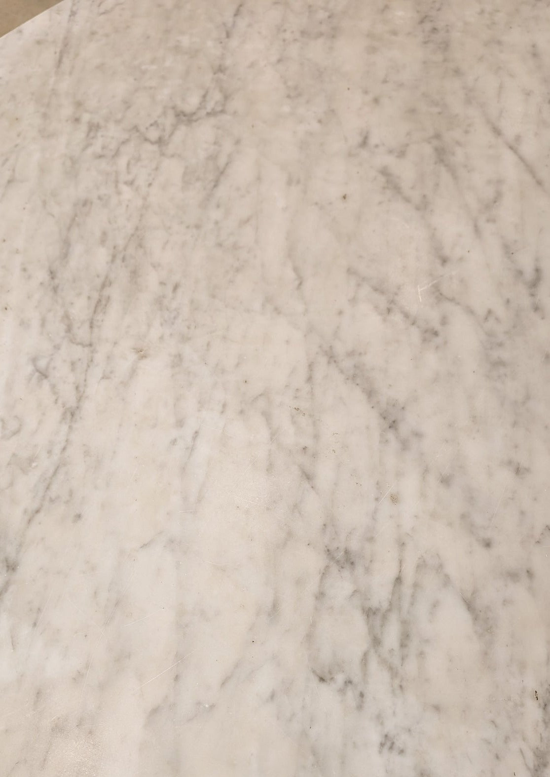 1966 Vintage Italian Oval Marble Dining Table