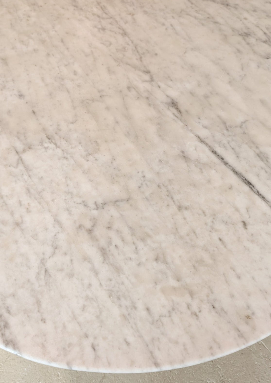 1966 Vintage Italian Oval Marble Dining Table