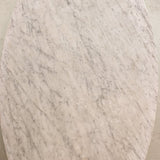 1966 Vintage Italian Oval Marble Dining Table