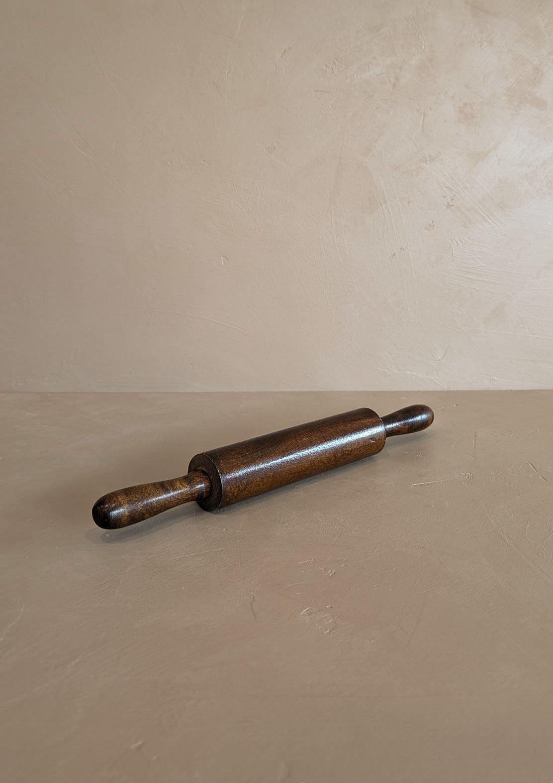 Vintage Dark Wooden Rolling Pin