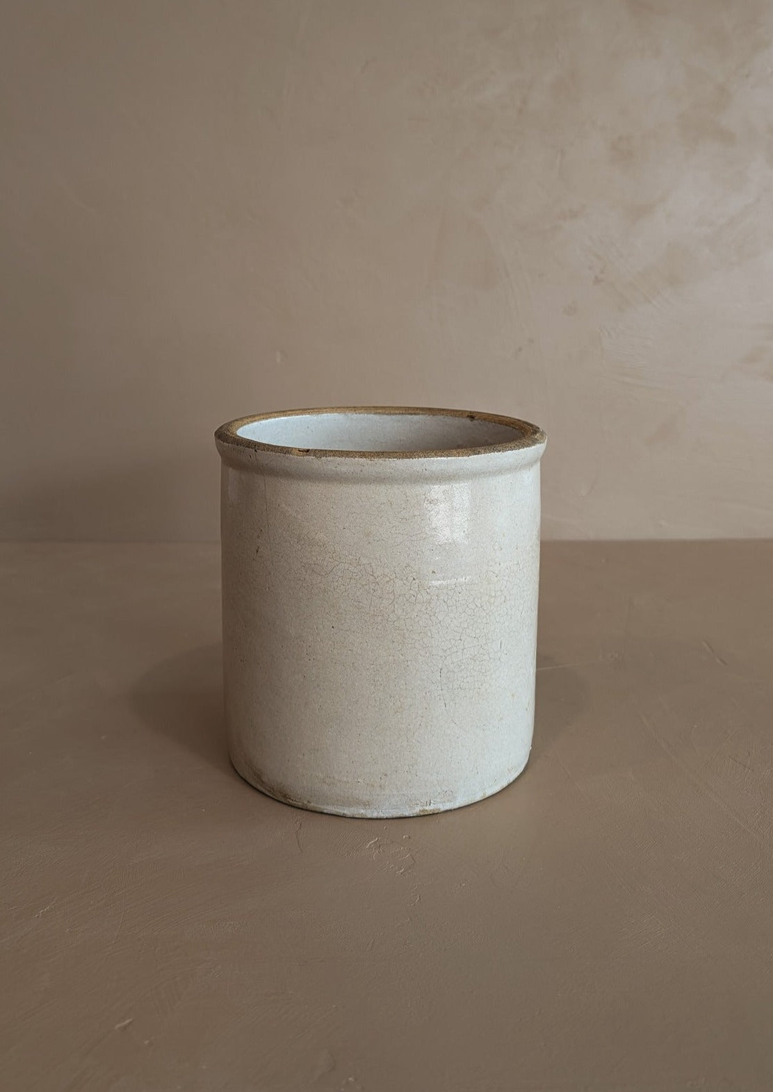Large Antique Salt-Glazed Crock