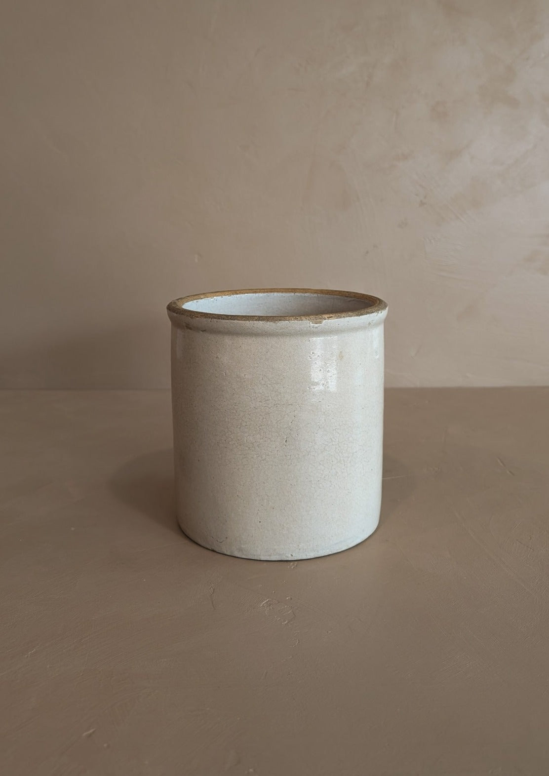 Large Antique Salt-Glazed Crock
