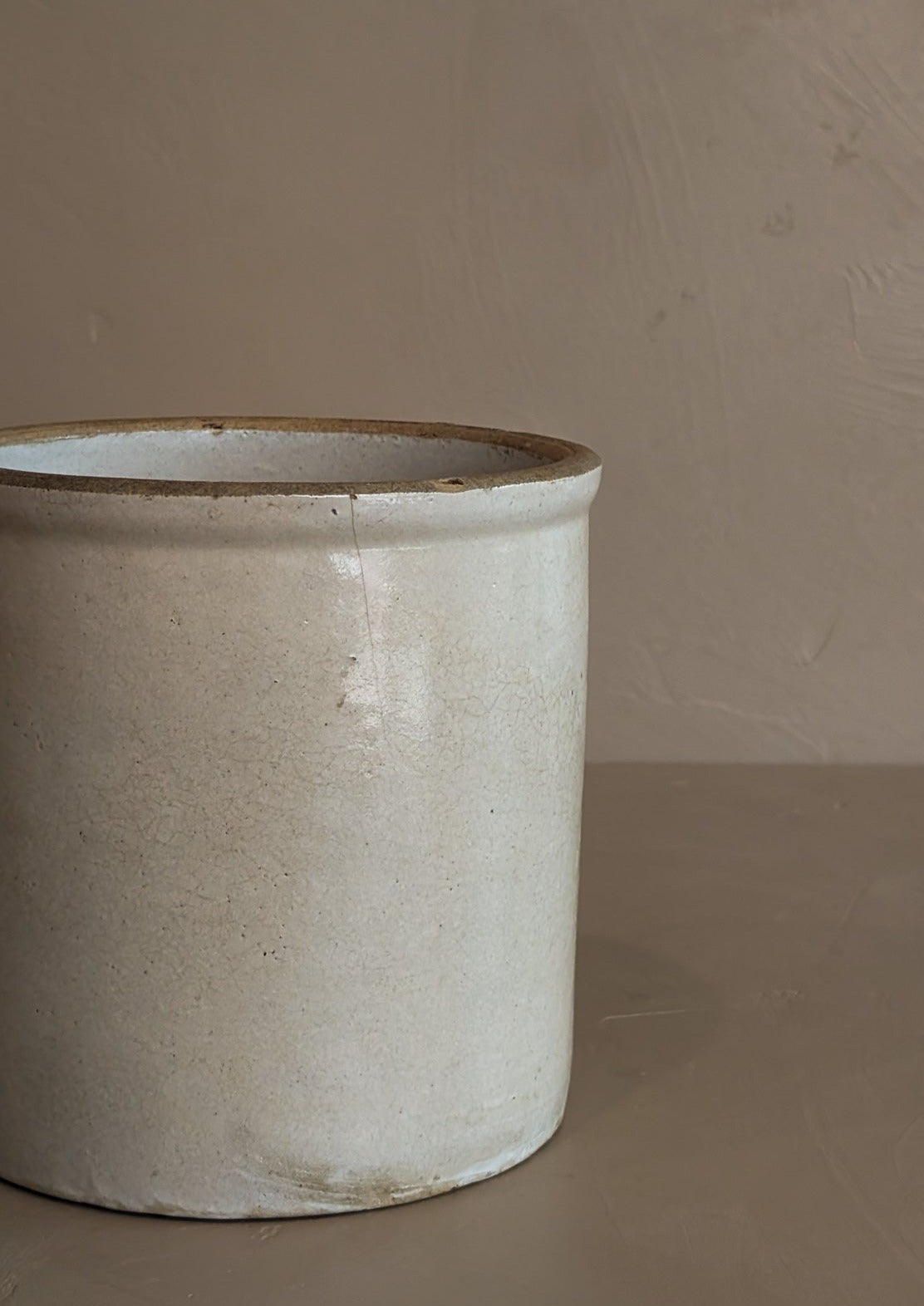 Large Antique Salt-Glazed Crock