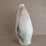 Signed Large Vintage Freeform Raku Pottery Vase
