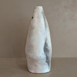 Signed Large Vintage Freeform Raku Pottery Vase