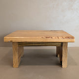 Handmade Wooden Stool with Live Edge