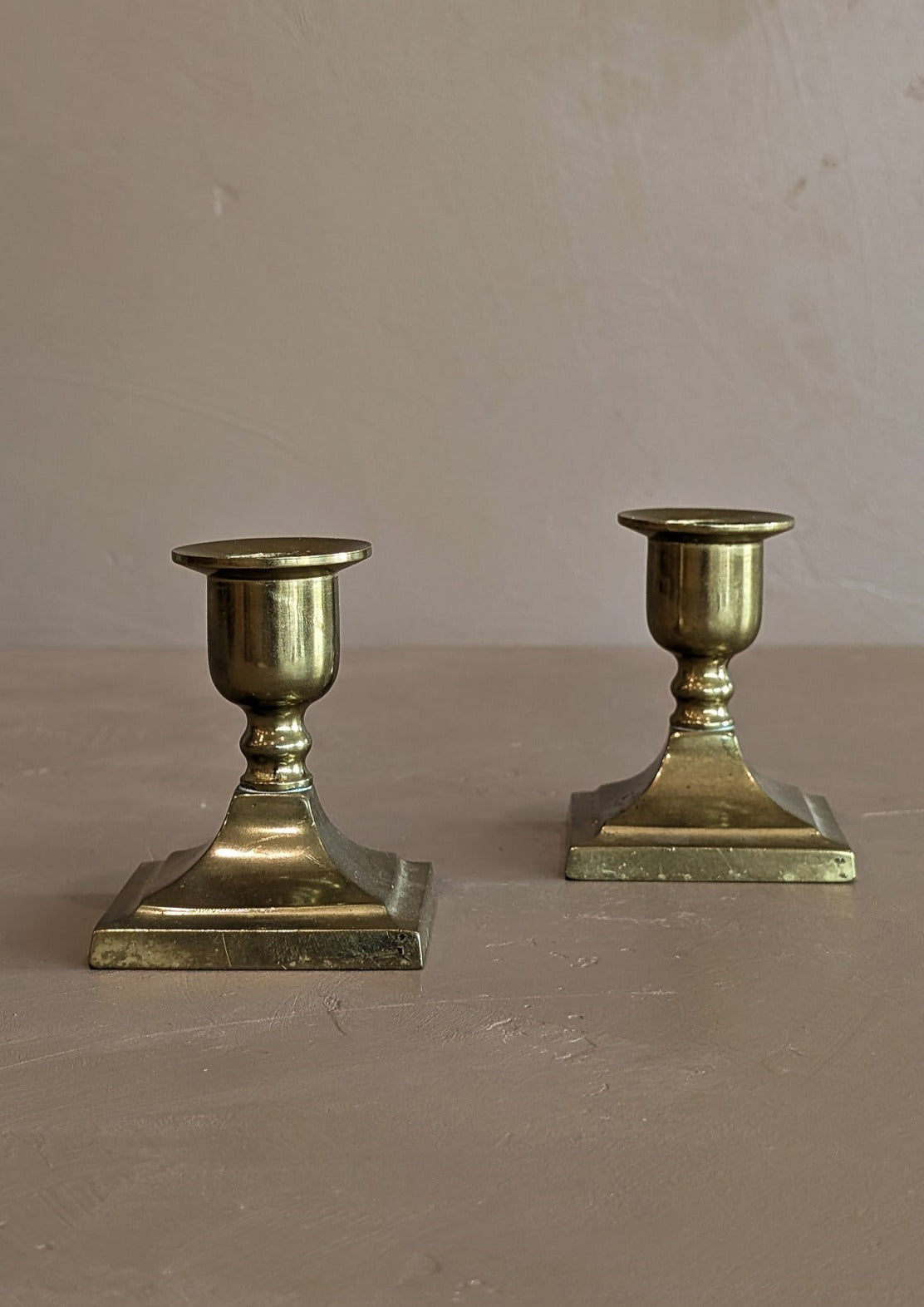 Pair of Vintage Brass Candlesticks