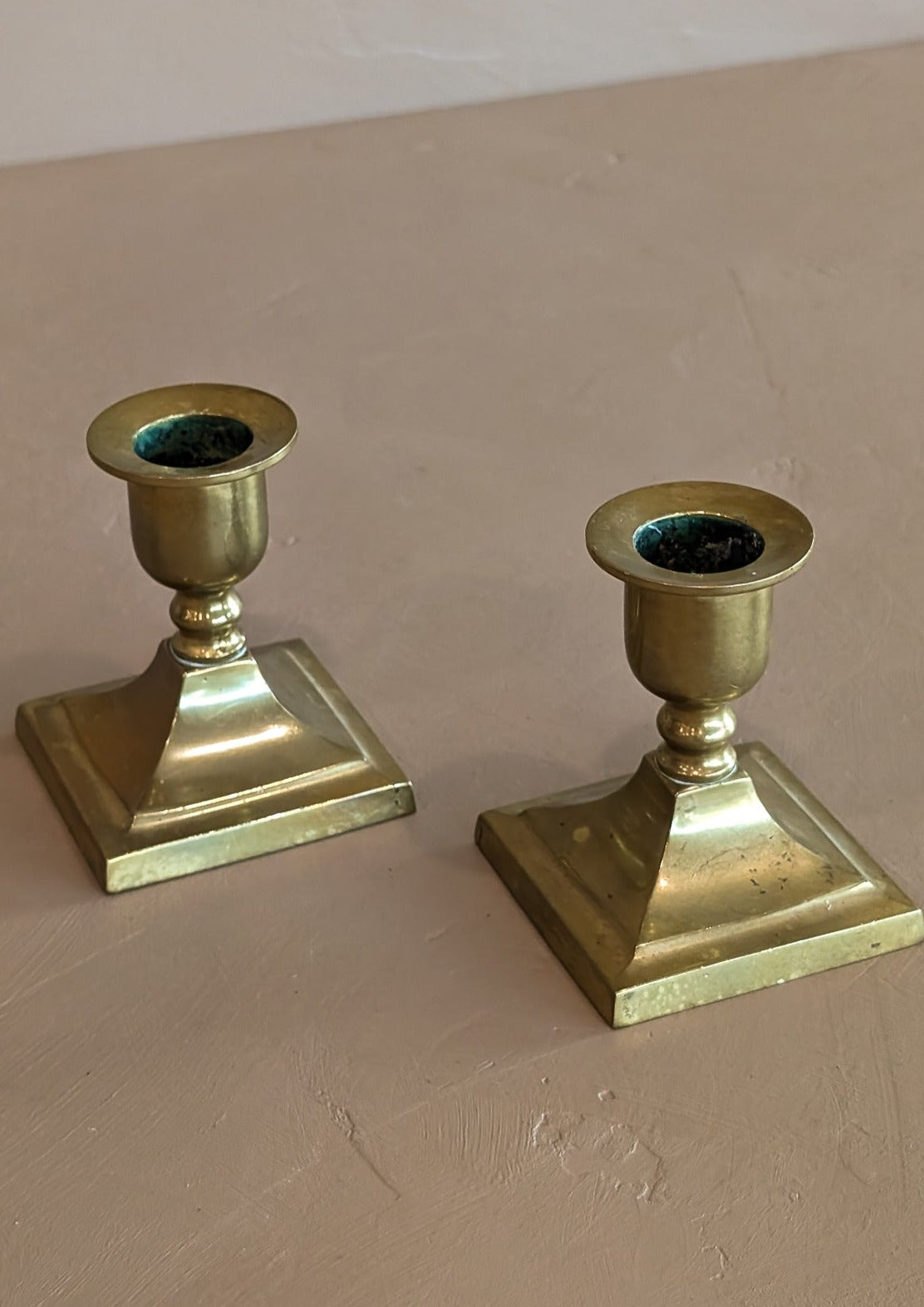 Pair of Vintage Brass Candlesticks