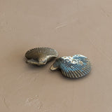 Vintage Solid Brass Scallop Shell