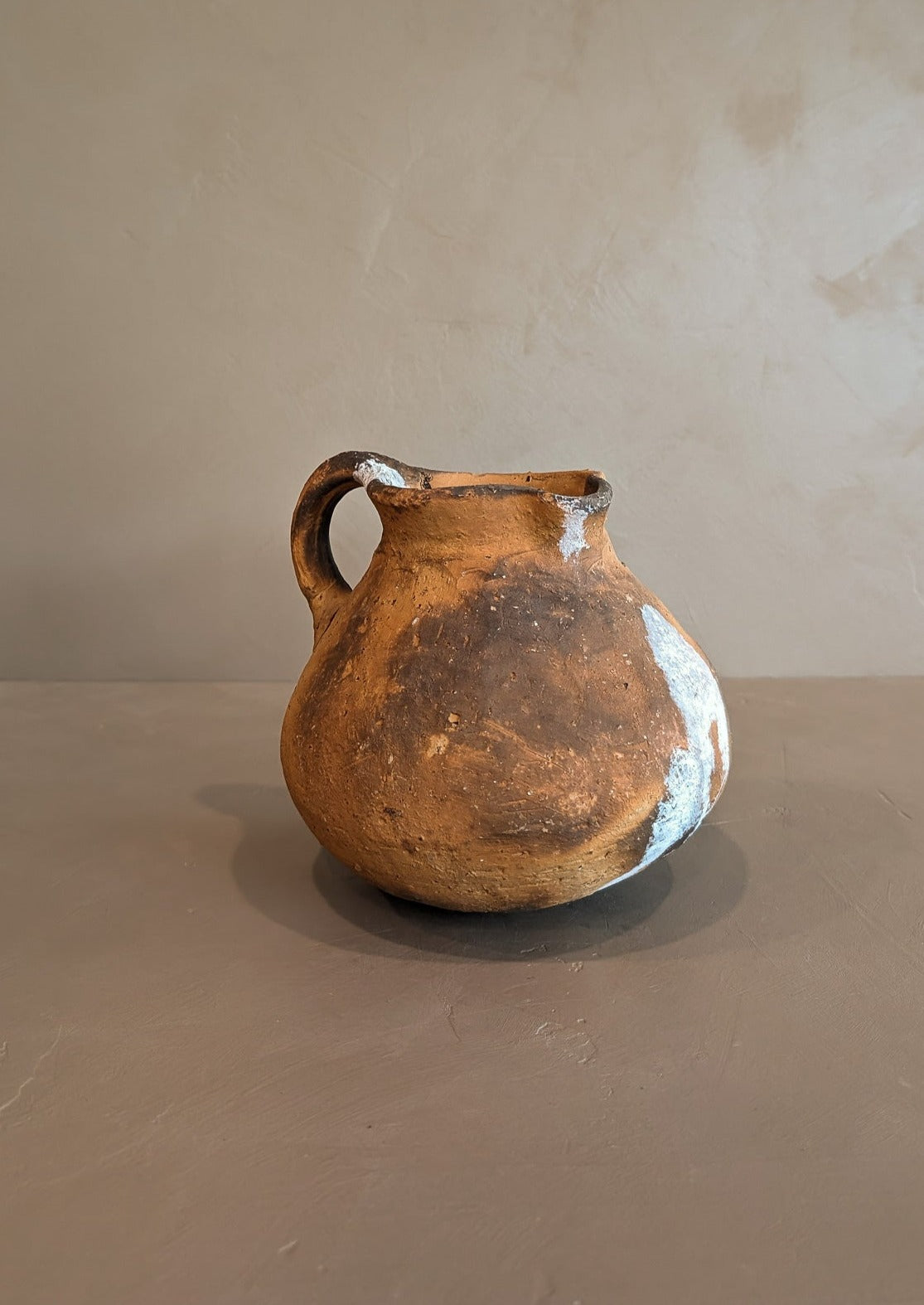 Handmade Colombian Clay Pitcher with Drainage Hole #2