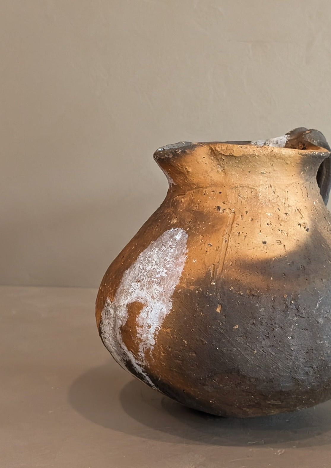 Handmade Colombian Clay Pitcher with Drainage Hole #2