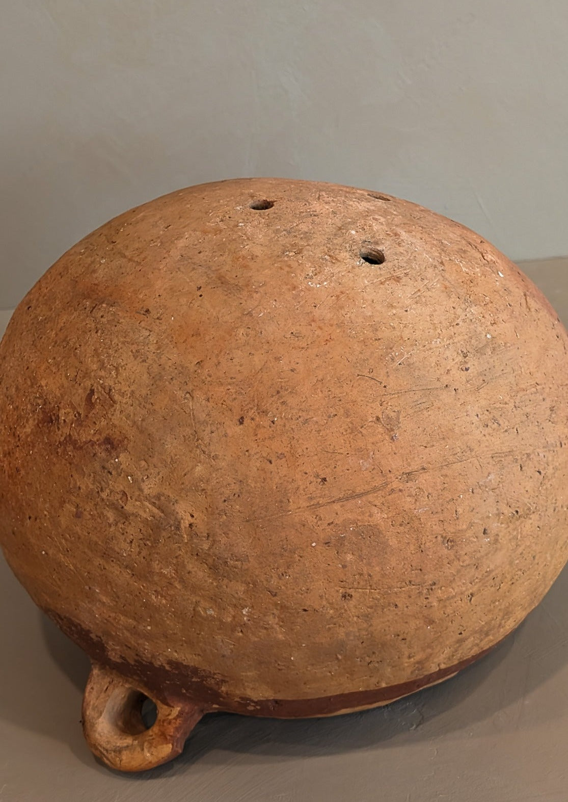 Handmade Colombian Clay Pot with Drainage Holes #5