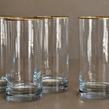 Set of 4 Vintage Gold-Rimmed Glasses