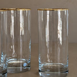 Set of 4 Vintage Gold-Rimmed Glasses