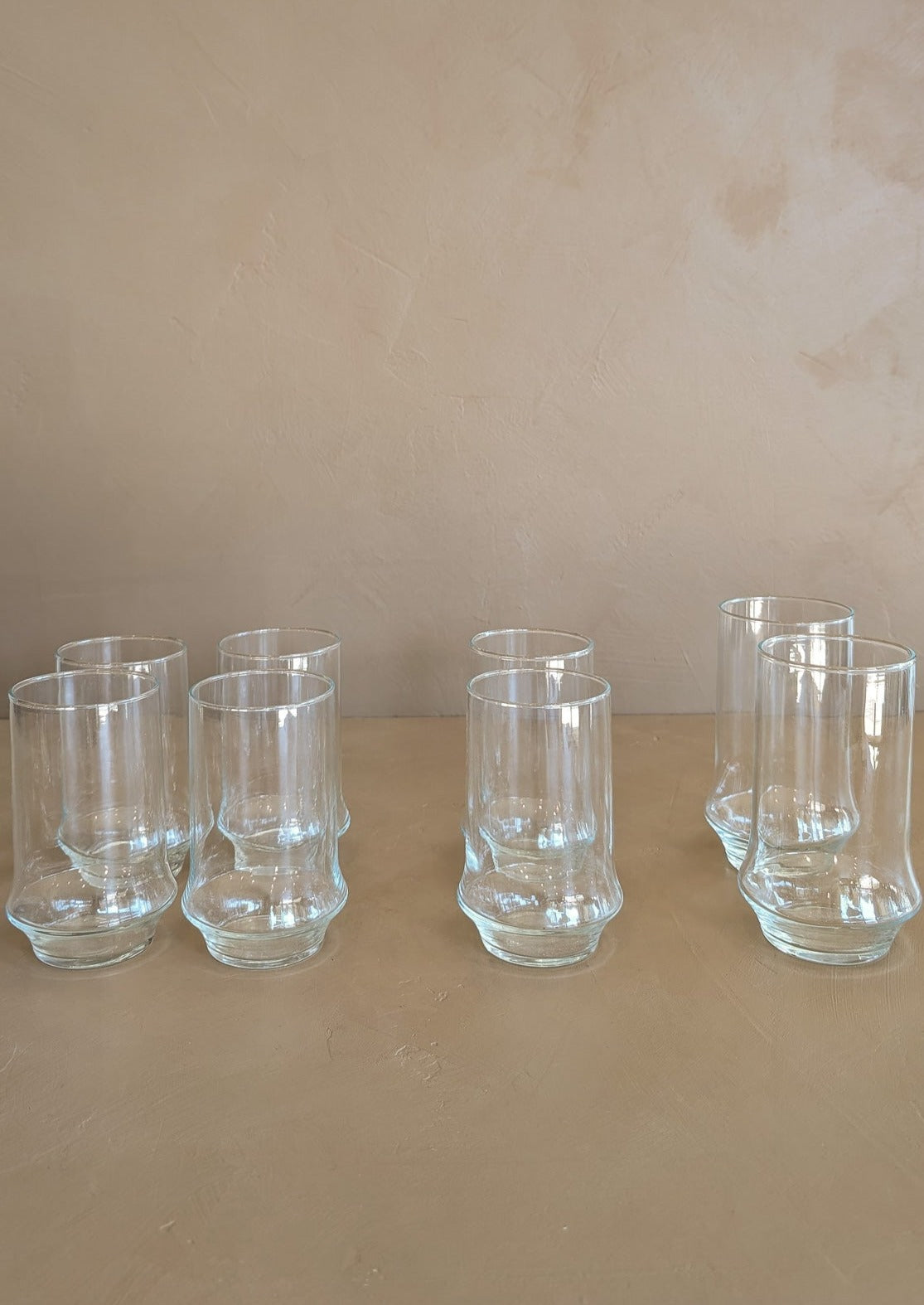 Vintage Clear Libbey Glasses - Short