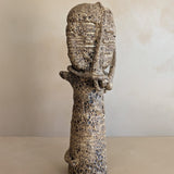 Signed Vintage Edna Arnow "Crud Glaze" Sculptural Pottery Vase