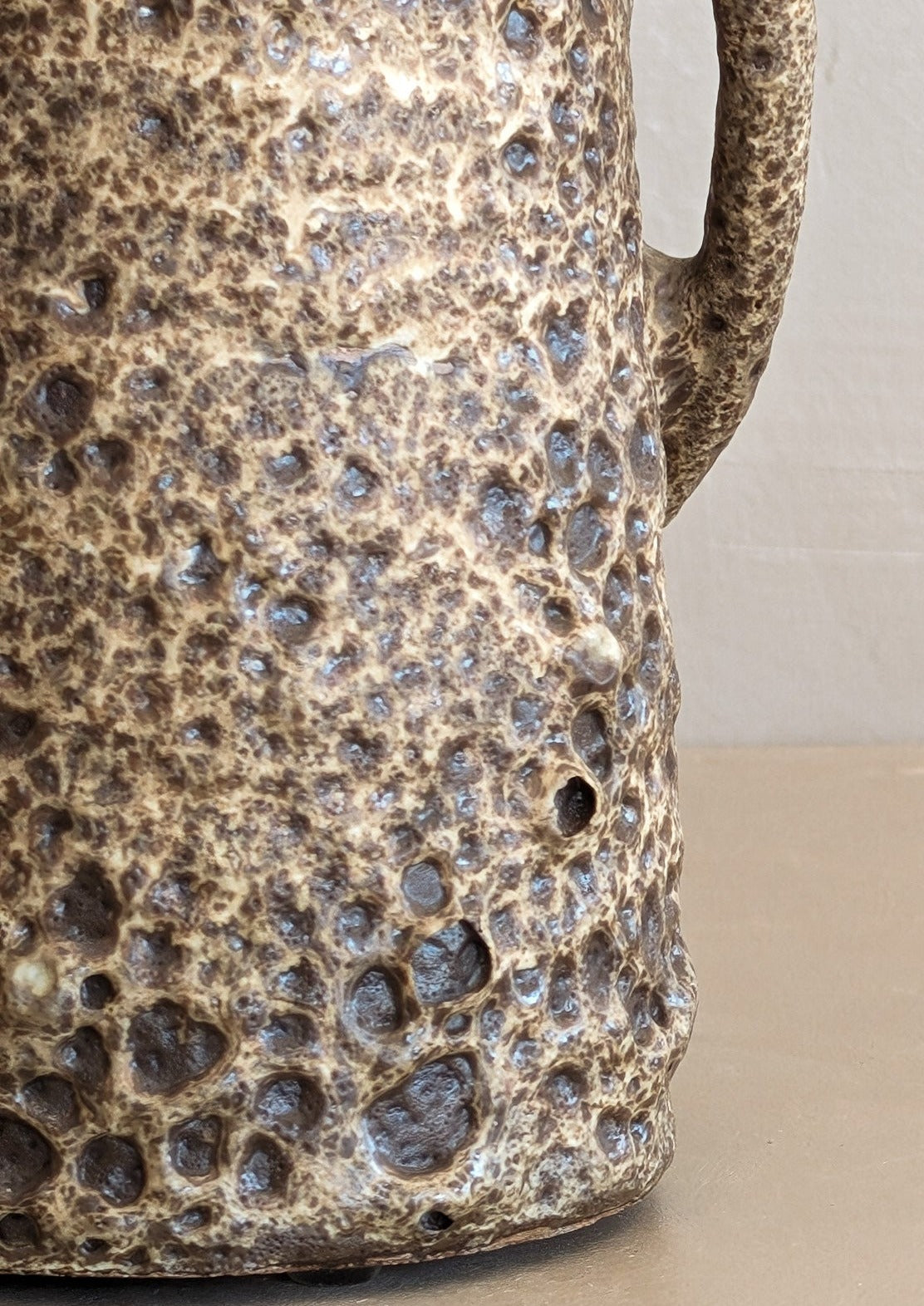 Signed Vintage Edna Arnow "Crud Glaze" Sculptural Pottery Vase