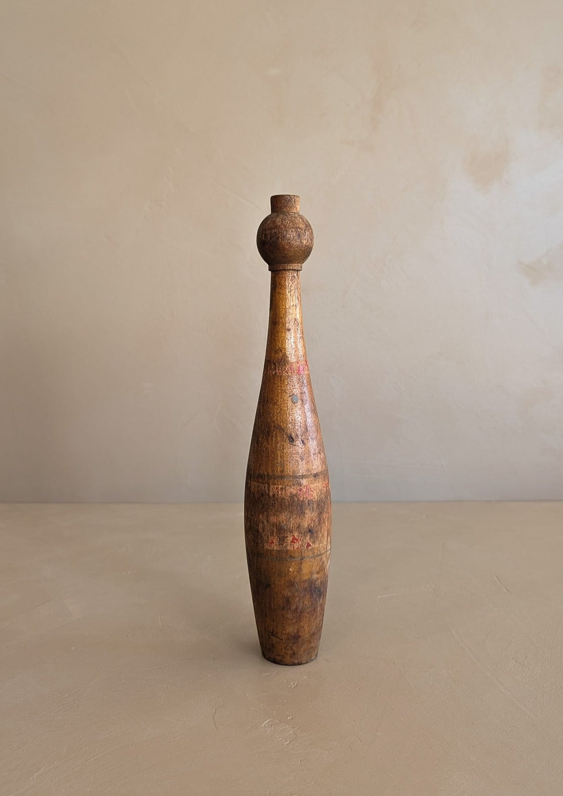 Vintage Wooden Juggling Pin #5 - Medium