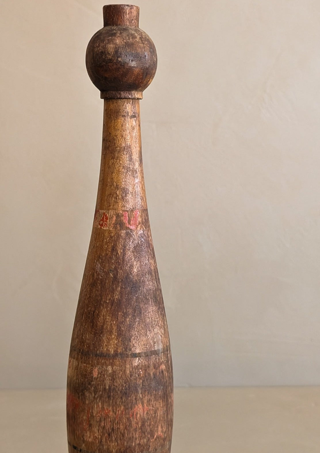 Vintage Wooden Juggling Pin #5 - Medium
