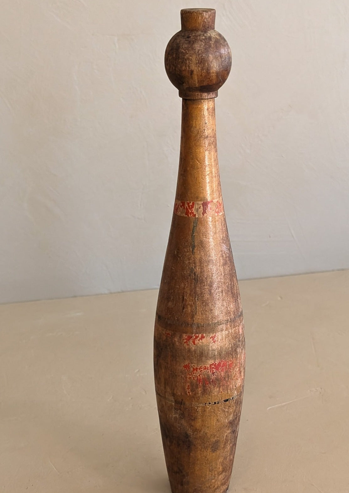 Vintage Wooden Juggling Pin #5 - Medium