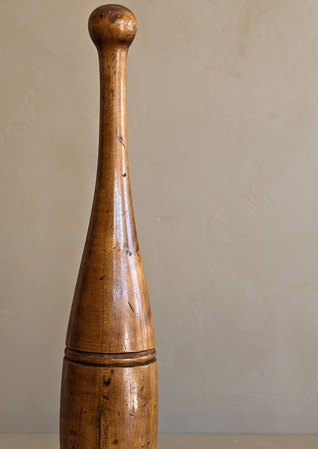 Vintage Wooden Juggling Pin #7 - Large