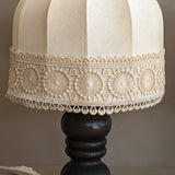 Pair of Vintage Swedish Markslöjd Dark Pine Table Lamps with Original Shades