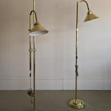 Modern Vintage Brass Adjustable Floor Lamp - Sold Individually
