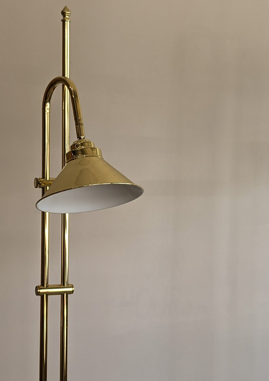 Modern Vintage Brass Adjustable Floor Lamp - Sold Individually