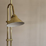 Modern Vintage Brass Adjustable Floor Lamp - Sold Individually